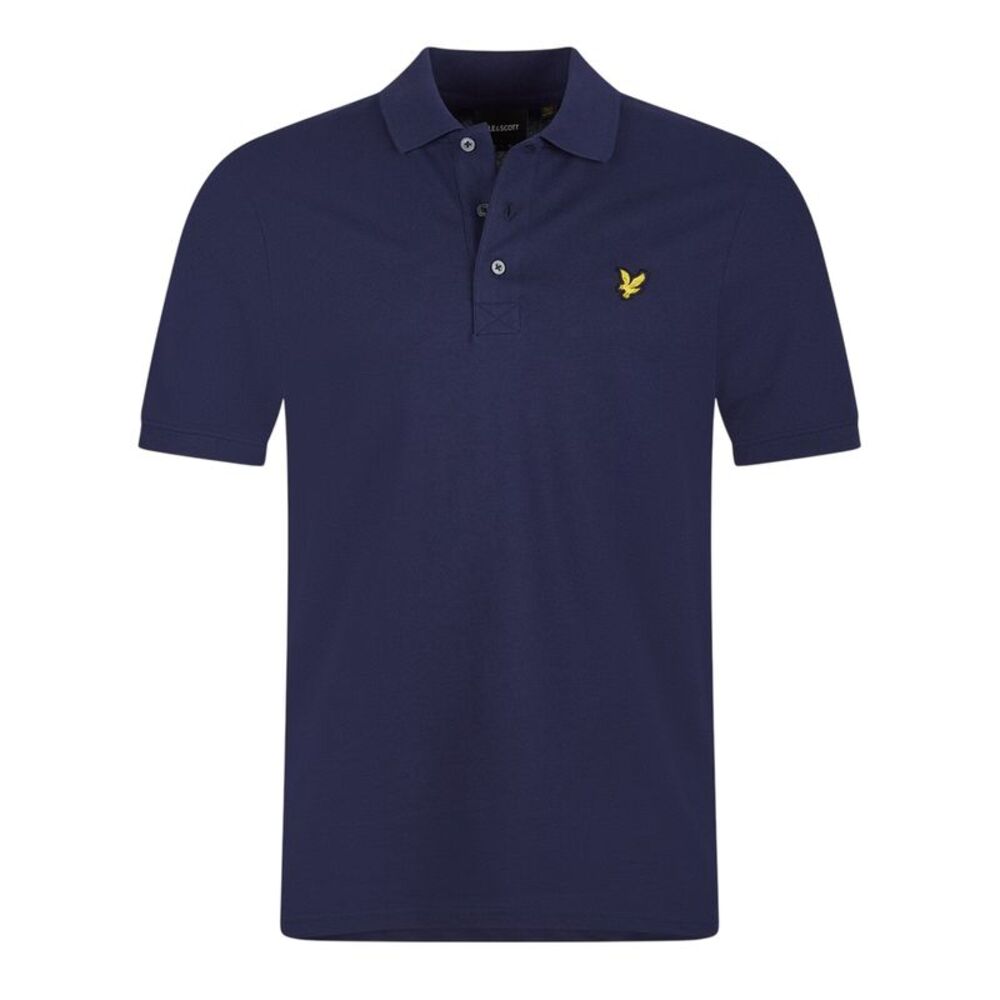 Lyle & Scott Mens Short-Sleeved Polo Shirt / Navy
